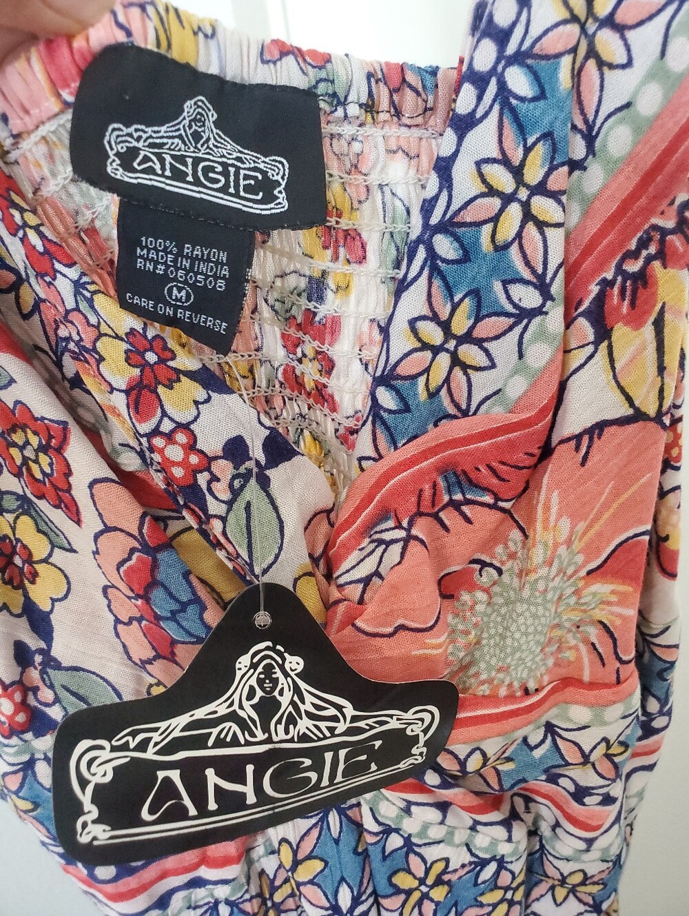 Angie Floral Maxi Dress Womens Medium - Picture 3 of 12
